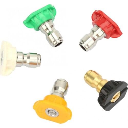 Airbrush 0 15 25 40 degree Car Quick Fitting Washing Gun Flat Fan Spray Nozzle Cleaning Machine Parts Power Tool Accessories