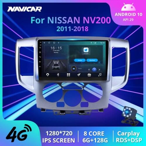 2din Android 10.0 Car Radio For Nissan NV200 2011 2015 2016 2017-2018 Car Multimedia Player Auto Radio Head Unit 2din Stereo DVD
