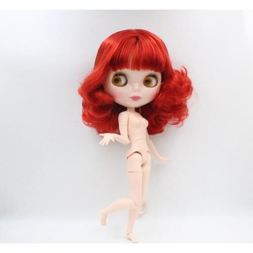 Free Shipping big discount RBL-653J DIY Nude Blyth doll birthday gift for girl 4color big eye doll with beautiful Hair cute toy