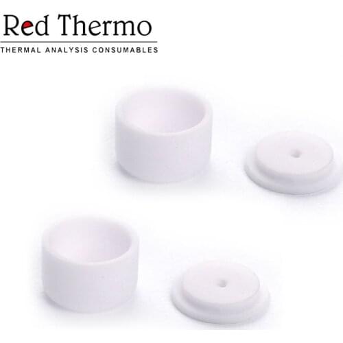 D6.7*4mm95μl/D7*5mm Alumina crucible for Linseis Thermal analysis Sample pans DSC sample pans TGA sample pan Red Thermo10pcs/lot