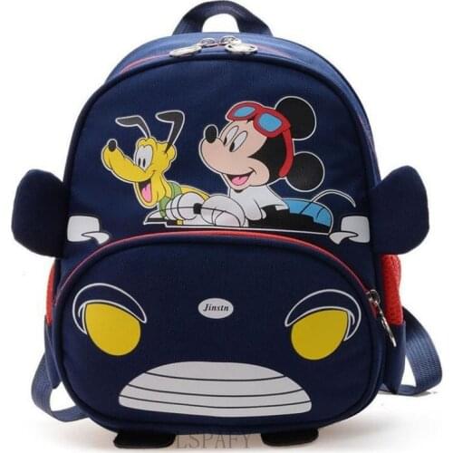Disney Bag Mickey Kids Backpack Toddler School Bags Kindergarten Schoolbag Girls Boys Cute Cartoon Minnie1-3-5 Years Mochilas