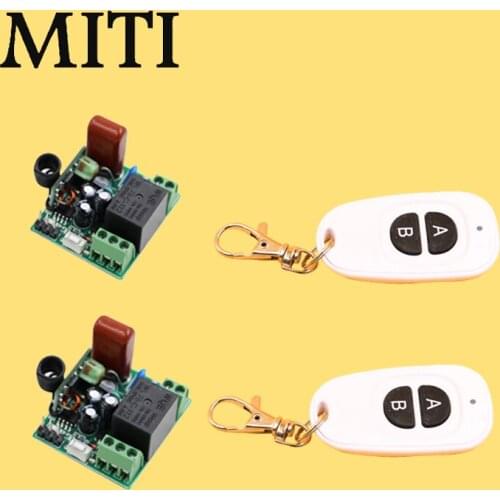 Hot sale RF Wireless Remote Control Switch 220V 1 Channel 10A Relay Receiver Transmitter 315/433Mhz
