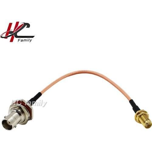 RG316 Coaxial Cable SMA female jack to BNC Female Jack RF Cable 15cm 5.9in