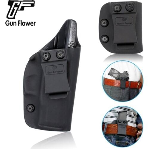 Gun&Flower IWB Kydex Holster for Taurus PT111 Single Mag Pouches for 9mm& .4 S&W Concealed Carry Holster - Right Black