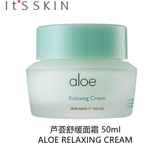 ITS SKIN Aloe Relaxing Cream 50ml Face Cream Aloe Vera Gel Skin Care Whitening Moisturizing Acne Treatment Cream Korea Cosmetic