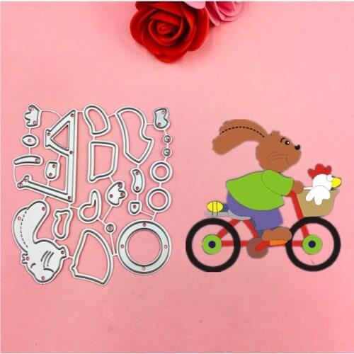 Hot car and rabbit Cutting Dies Stencils for DIY Scrapbooking/photo album Decorative Embossing DIY Paper Cards