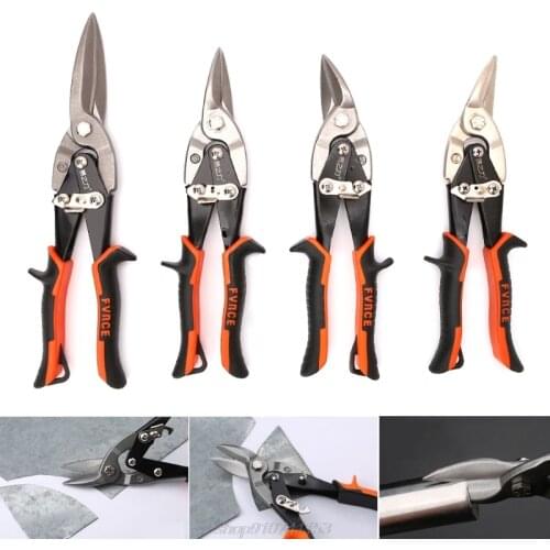 Cutting Scissors Hand Tool Straight Curved Aviation Tin Snip Sheet Metal Shear D14 20 Dropshipping