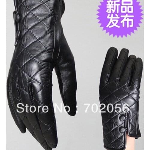 BEAUTIFUL Women Genuine goat leather gloves skin gloves LEATHER GLOVES mixed color SUPER QUALITY SOFT#3125