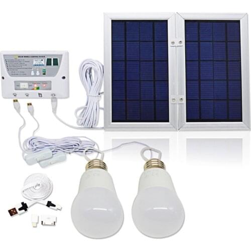 5000mAh Solar Light System Kit Portable Hanging Lantern USB/Phone Charging LED Bulb Camping Tent Fishing Emergency Light Outdoor