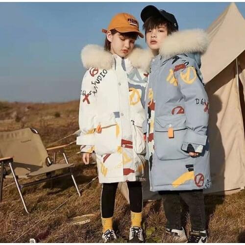 Baby Girl Down Jacket Plus Fur Warm Toddler Children Winter Girls Cotton Padded Clothes Baby Thickened Cotton Padded Coa3-12Year