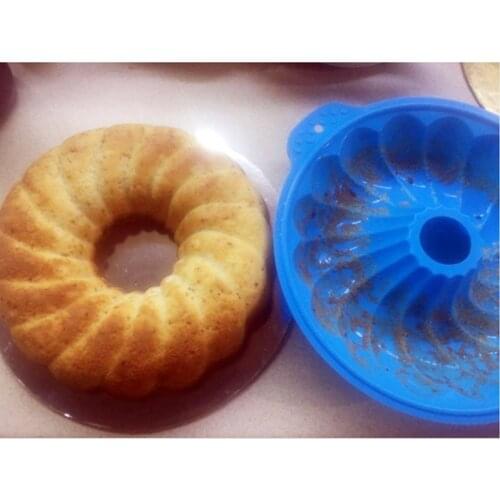 Cake Silicone Mold 9 Inch Gear Shape Mousse Cake Bakeware DIY Toast Bread Baking Tool Chocolate Mold Jelly Pudding Mold