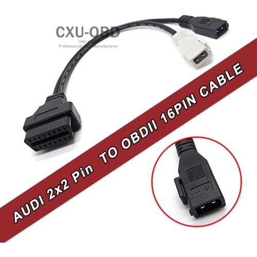 Free Shipping OBD2 VAG COM Adapter Connector Cable VW Skoda 2x2