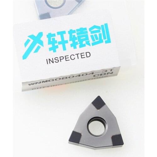 Solid Pcbn Insert WNMG080404 WNMG080408 3T CBN Diamond Insert Turning Blade For CNC Turning Tool Holder Lathe Use Tool