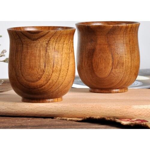 Department stores, natural, simple, large belly, wild jujube wood cups, three-color cups, tea ceremony cups