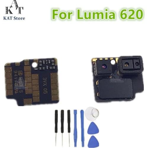 1PCS Original For Nokia Lumia 620 N620 RM-846 Front Small Facing Camera Module Flex Cables Ribbon Replacement Parts