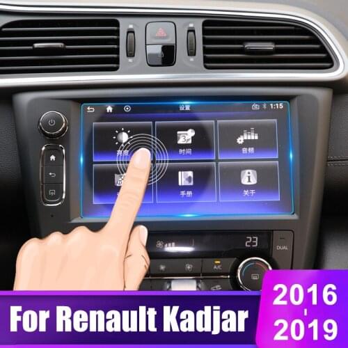 Car GPS Navigation Screen Protector Film For Renault Kadjar 2016 2017 2018 2019 Tempered Glass LCD Display Sticker Accessories