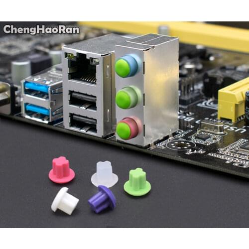 10pcs 3.5mm Silicone Earphones USB Dust Plug Audio Interface Laptop Computer Dustproof Silicone Waterproof Dustproof Cover