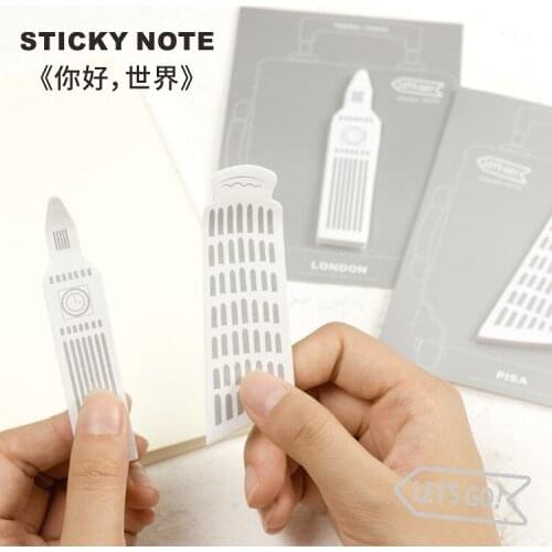 2pcs Message note N stickers posted stickers Hello World 8 models