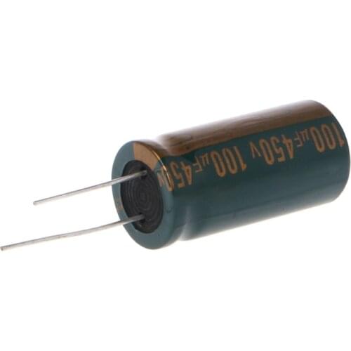 450V 100uF Capacitance Electrolytic Radial Capacitor High Frequency Low ESR