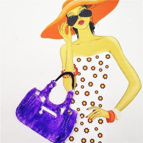 5.3*6.3cm Ladies bags die Cutting dies metal crafts paper die-cutting /DIY embossing Easter Halloween Scrapbooking