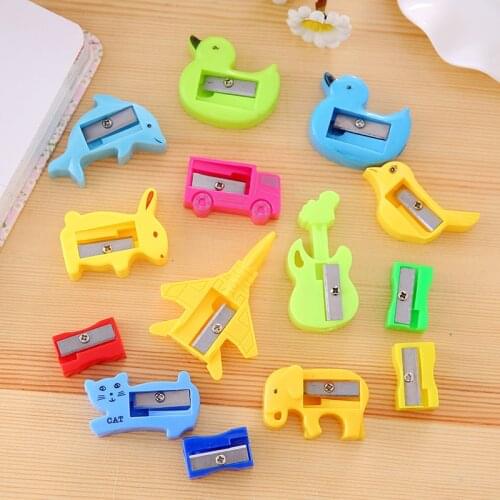50 PCs Cartoon Kitty Rabbit Form Small Pencil Sharpener Pencil Sharpener bi bao Student Stationery Wholesale