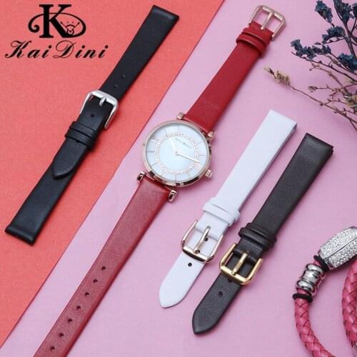 6 7 8 10 12 14 16 18 20 22mm High Quality Straight End bracelet Universal Vintage Genuine Leather Watch cow leather watch clasp