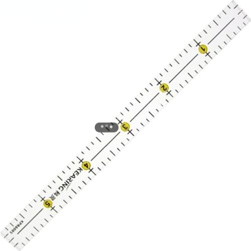 Acrylic Sewing Ruler Multifunctional Patchwork Inch Ruler KPR6005 DIY Handmade Ruler 6"*0.5"