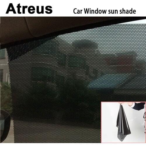 Atreus Car Window Sunshade Visor Cover Sticker Net For VW polo passat b5 b6 B4 Mazda 3 6 cx-5 Toyota corolla Ford focus 2 3 1