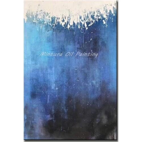 Mintura Decorative Art Pictures Handpainted Modern Abstract Oil Paintings Hotel Decor Abstract landscape Wall Sticker No Framed