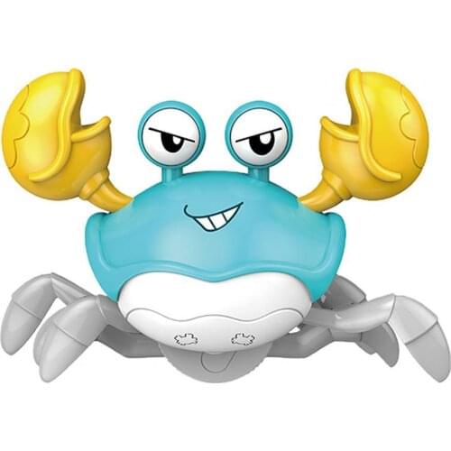 Electric Voice Control Light Projection Simulation Crab Children Educational Toy