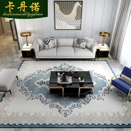 European-style living room coffee table carpet American light luxury bedroom bed front mat French post-modern household luxury f