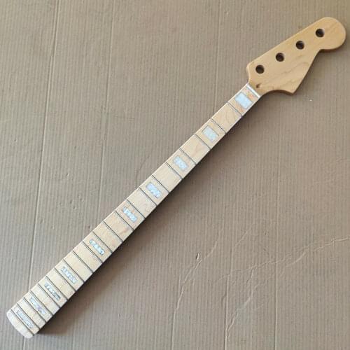 Maple 21Fret J Bass Guitar Neck replacement 4 string maple fingerboard 38mm nut
