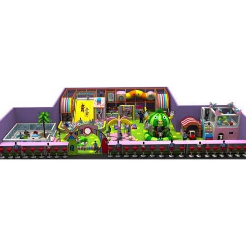 Customized Kids indoor soft naughty castle electric playground structure children maze park with ball pool YLW-IN171051