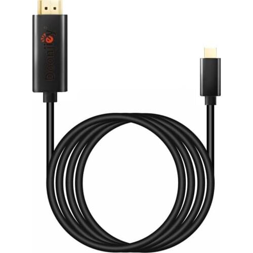 DOONJIEY 1m USB Type C to HDMI 1080P HD TV 4K Cable Adapter for Samsung Android Durable type-C to HDMI Cable Wide Compatibility