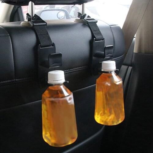 Car Seat Headrest Hook 2 Pc Adjustable Car Storage Headrest Hanger Holder Hooks Strong Backseat Hanger For Handbag Coat And Bag