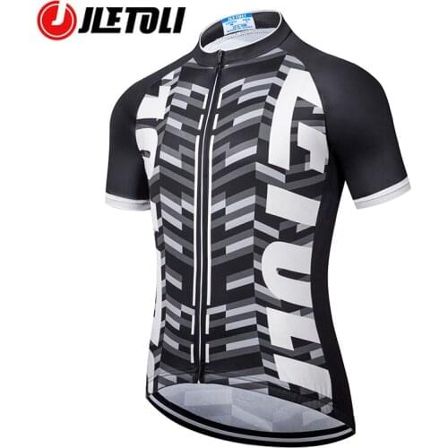 JLETOLI Summer Cycling Jersey Man Breathable Bike Jersey Shirt Bicycle Clothing Quick-Dry Racing MTB Clothes Maillot Ciclismo