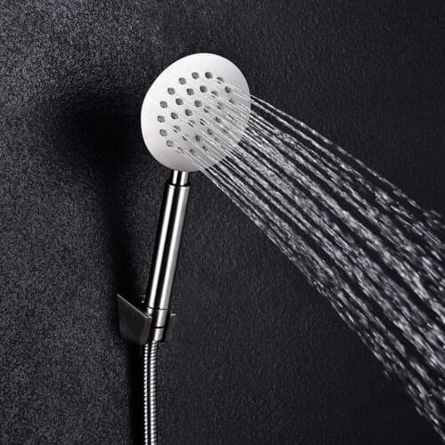 High Quality Stainless Steel Bathroom Wall Mount Hand Hold Shower Set With Hose Bathroom Accessories