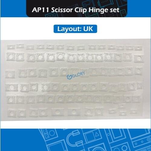 New White UK Layout Scissor Clips Hinge Set AP11 for Macbook A1370 A1465 A1369 A1466 A1425 A1502 A1398 Keyboard Repair
