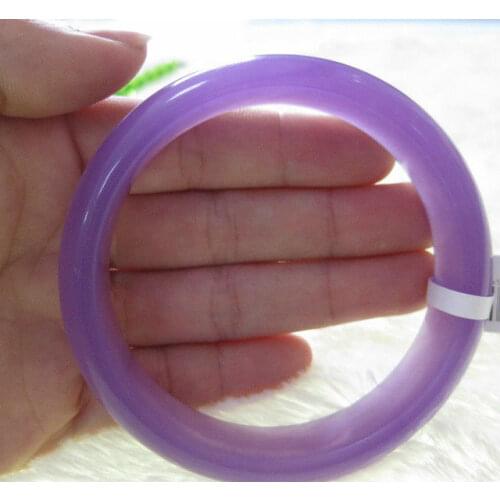 VERY FINE RARE NATURE PURPLE stone JADEITE BRACELET BANGLE