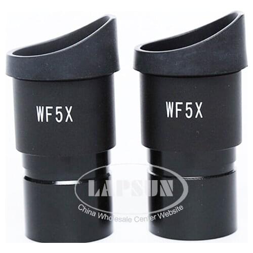 1 Pair / 2pcs / Lot Widefield Wide Field WF5X / 20 5X 20mm Eyepiece Lens 30.0mm Eyepieces for Stereo Microscopes Set System