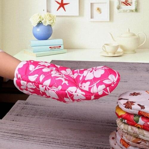Microwave Oven Glove Kitchen Tool Mitten Terylene Insulated Heatproof Resistant Non-slip Baking Gloves Thickening