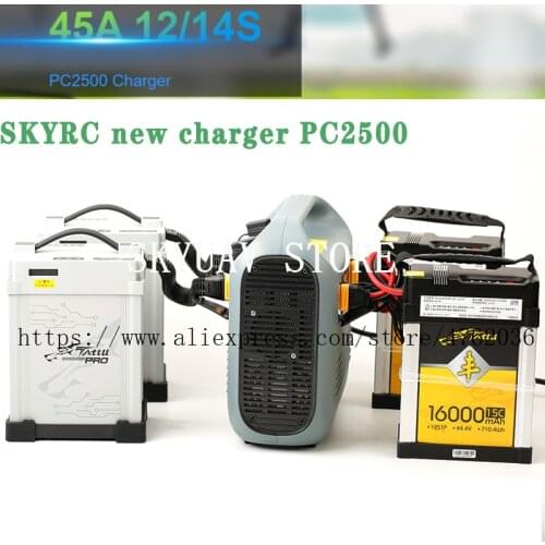 SKYRC 2021 NEW PC2500 45A 12/14S 2500W Charger with Built-industry CAN Bus Communication for Smart Battery Lithium Battery