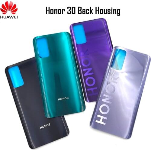 Huawei Honor 30 Back Housing Replacement Battery Cover 3D Glass Rear Door Case For honor 30 Replacement Parts Panel With Logo