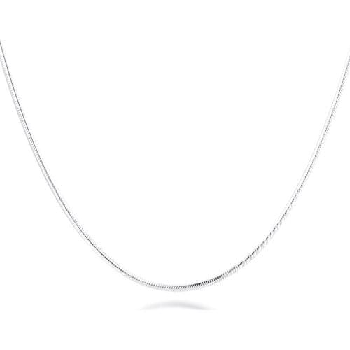 Fandola Choker Necklace Women 925 Sterling Silver Snake Chain Essence Necklaces Fashion Jewelry Accesorios bijoux femme