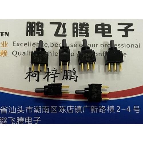 1PCS Japan FUJISOKU CFT2-2PC-AW miniature sealed button switch 6 feet 3 gears vertical power supply shaking his head