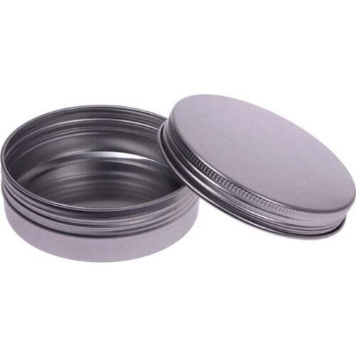 100ML Makeup Aluminium Jar Tin Pot Nail Art Lip Gloss Empty Cosmetic Containers Screw Thread .size:83*25mm