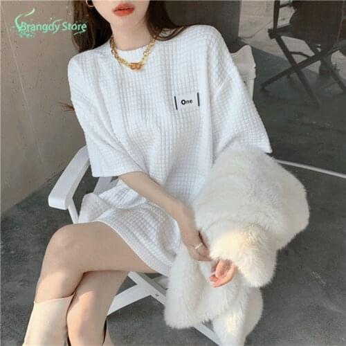 2021 Fashion Women Casual T-shirts Harajuku Vintage Korean Fashion Vintage Aesthetic T-shirts With Short Sleeves Sweatshirts