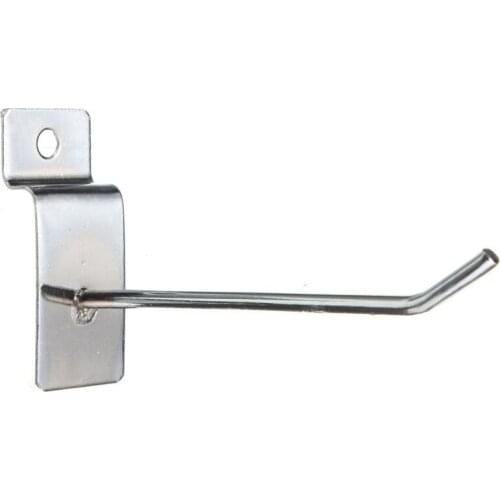 25 x Slatwall Single Hook Pin Shop Display Fitting Prong Hanger Space Saving Space Hanger Hook