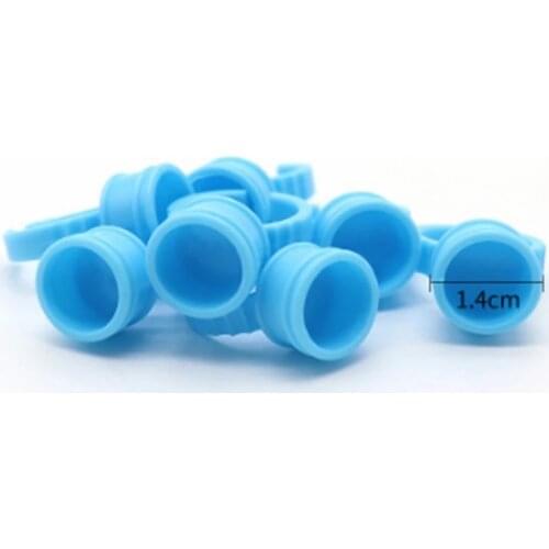 500pcs Disposable Tattoo Ink Cup Ring Bung Microblading For Permanent Makeup Tools Pigment Cup Glue Ink Holder Tattoo Supplies