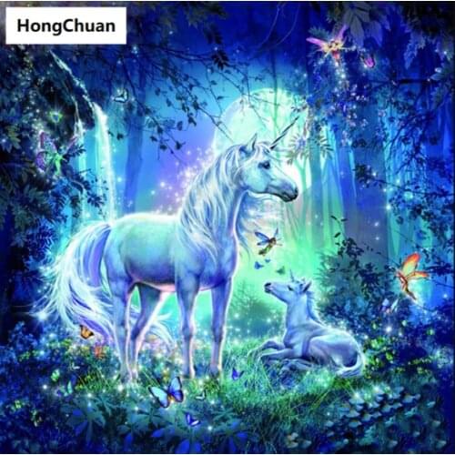 Diamond embroidery, pony, 5d diamond painting square, round diamond inlay, rhinestone picture, cross stitch, new year, gift